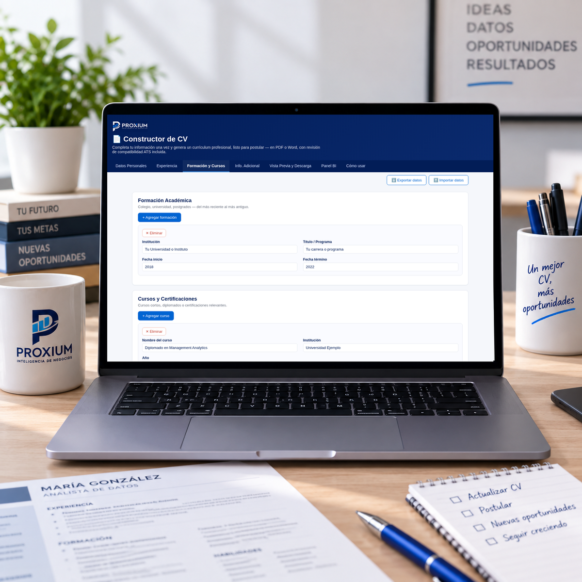 Constructor de Curriculum Vitae CV