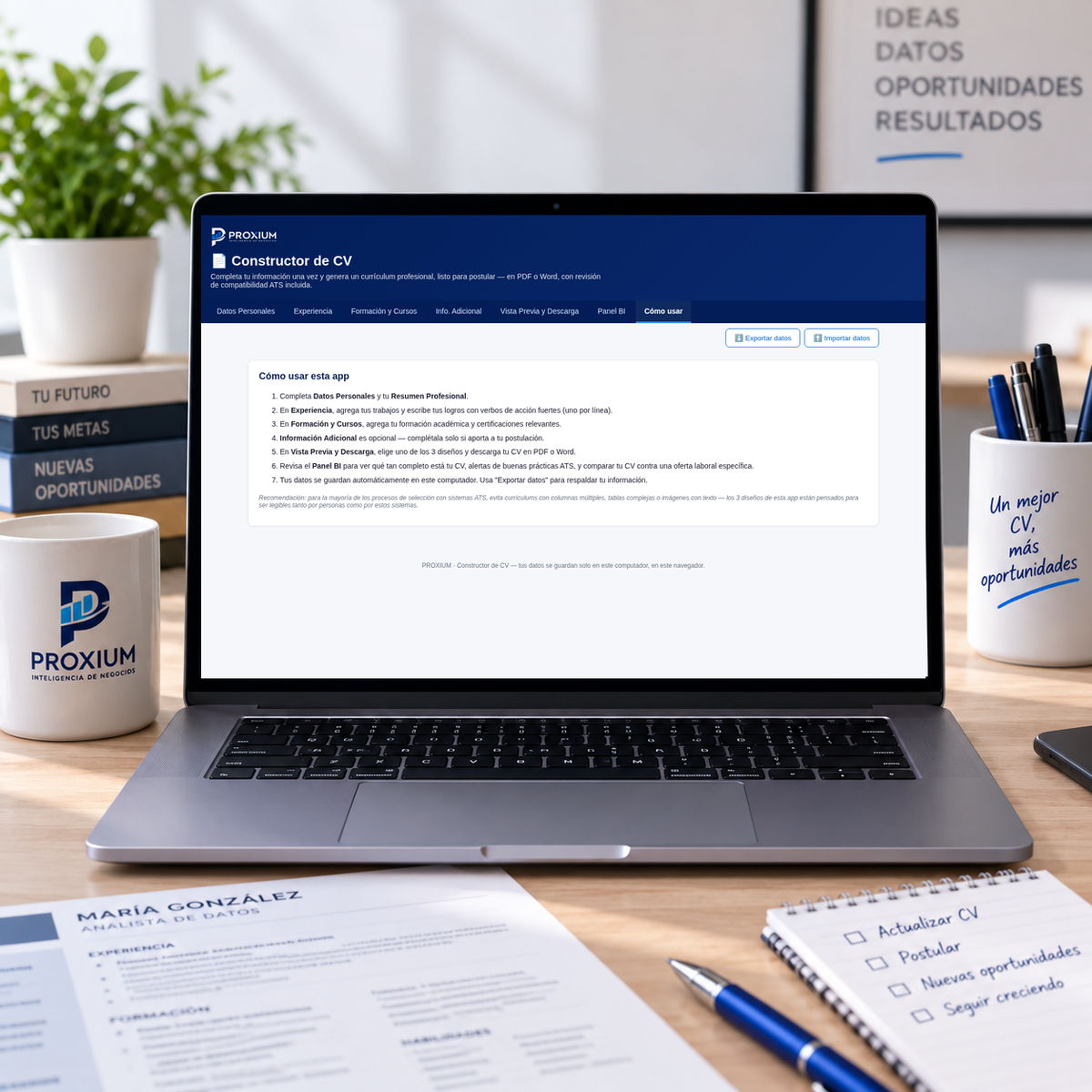 Constructor de Curriculum Vitae CV