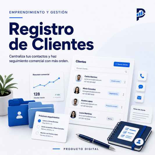 Registro de Productos, Clientes y Proveedores