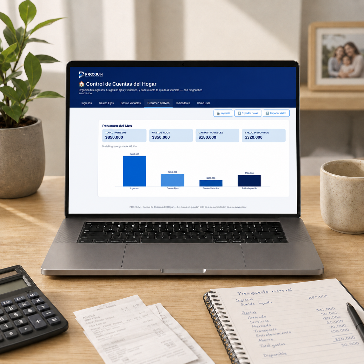 Control de Cuentas del Hogar