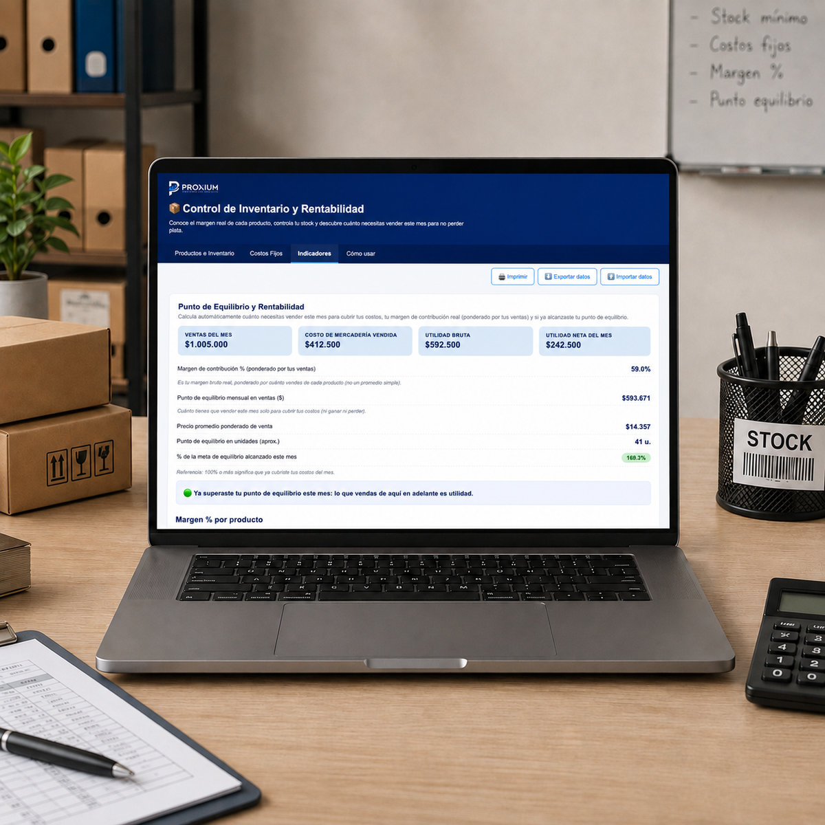 Control de Inventario y Rentabilidad