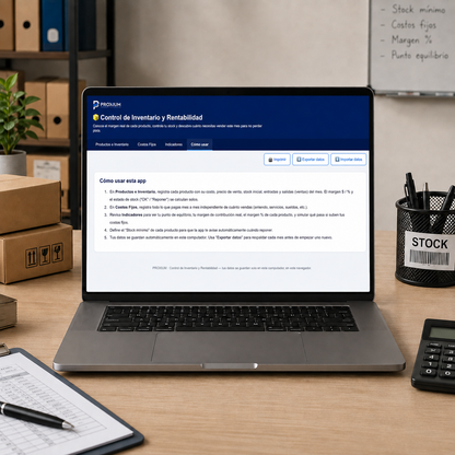 Control de Inventario y Rentabilidad
