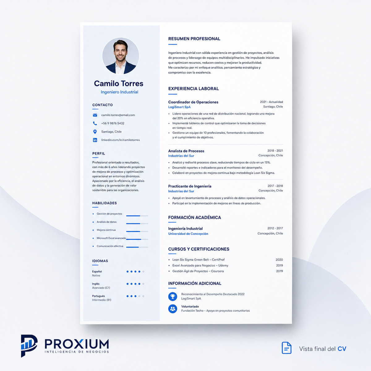 Constructor de Curriculum Vitae CV