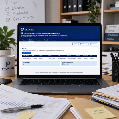 Registro de Productos, Clientes y Proveedores